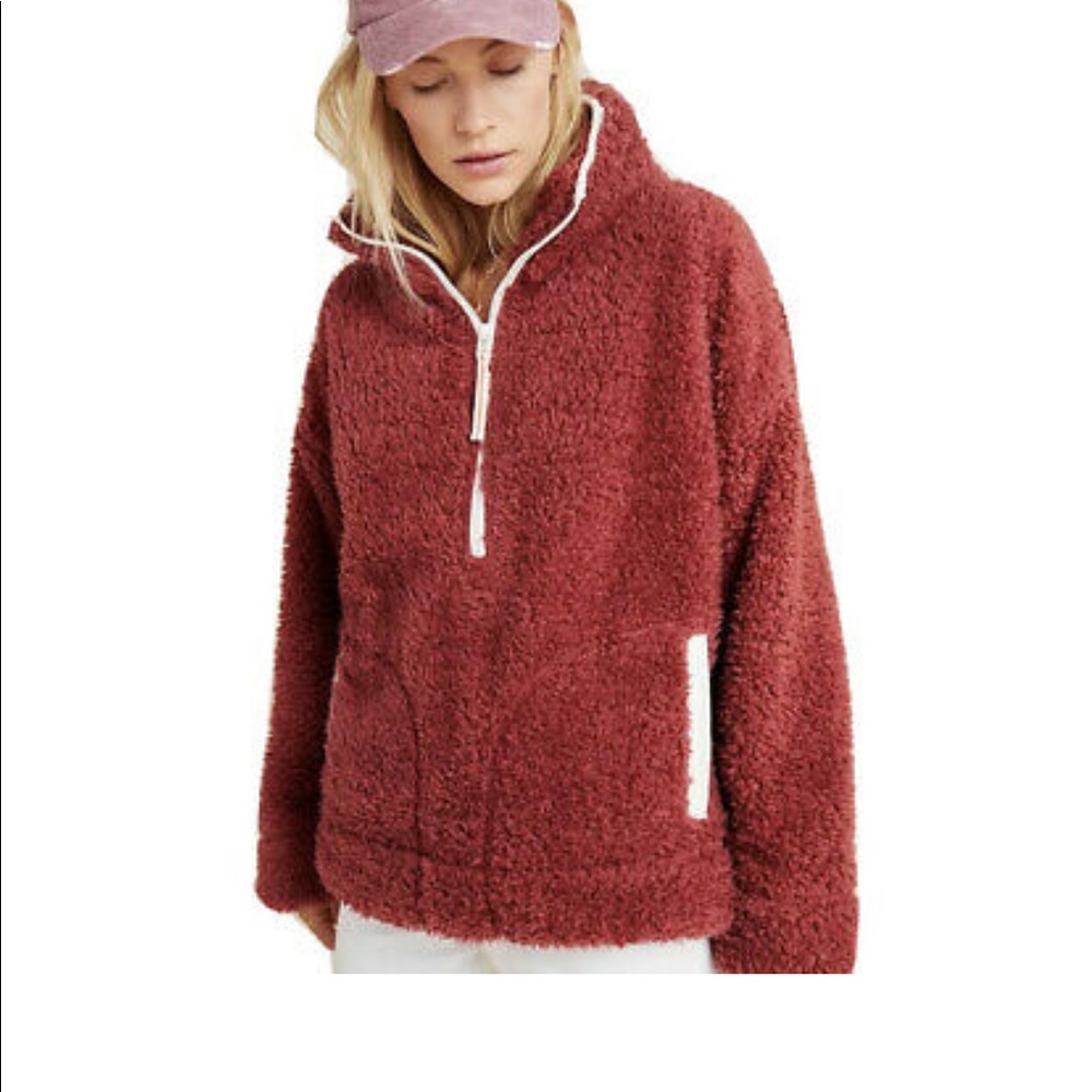 Anthropologie Teddy Sherpa Pullover